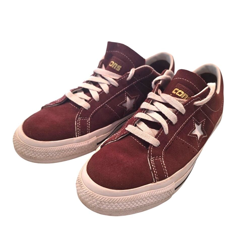 Converse One Star Pro Ox Sneakers/skateboarding suede shoes/ low top/bloodstone